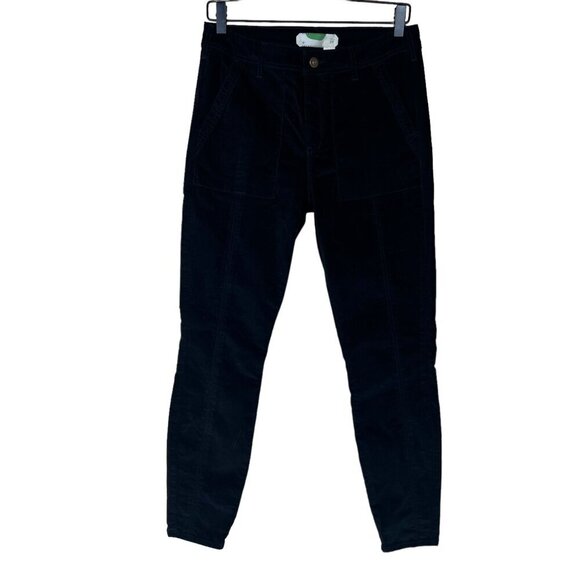 ANTHROPOLOGIE Women‎ size 29 Pincord Corduroy/Velvet Pants in Black - Picture 1 of 9
